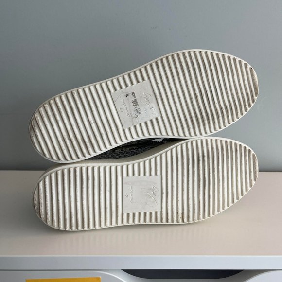 Giuseppe Zanotti Low Top Snake Skin Sneakers - Picture 9 of 9